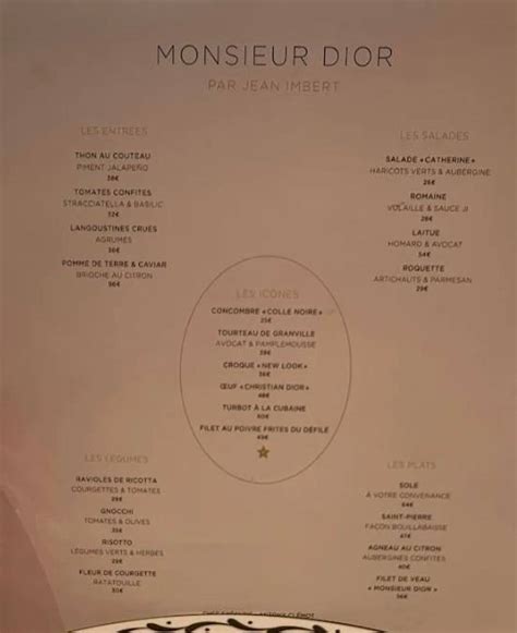 dior restaurant and lounge|dior restaurant menu.